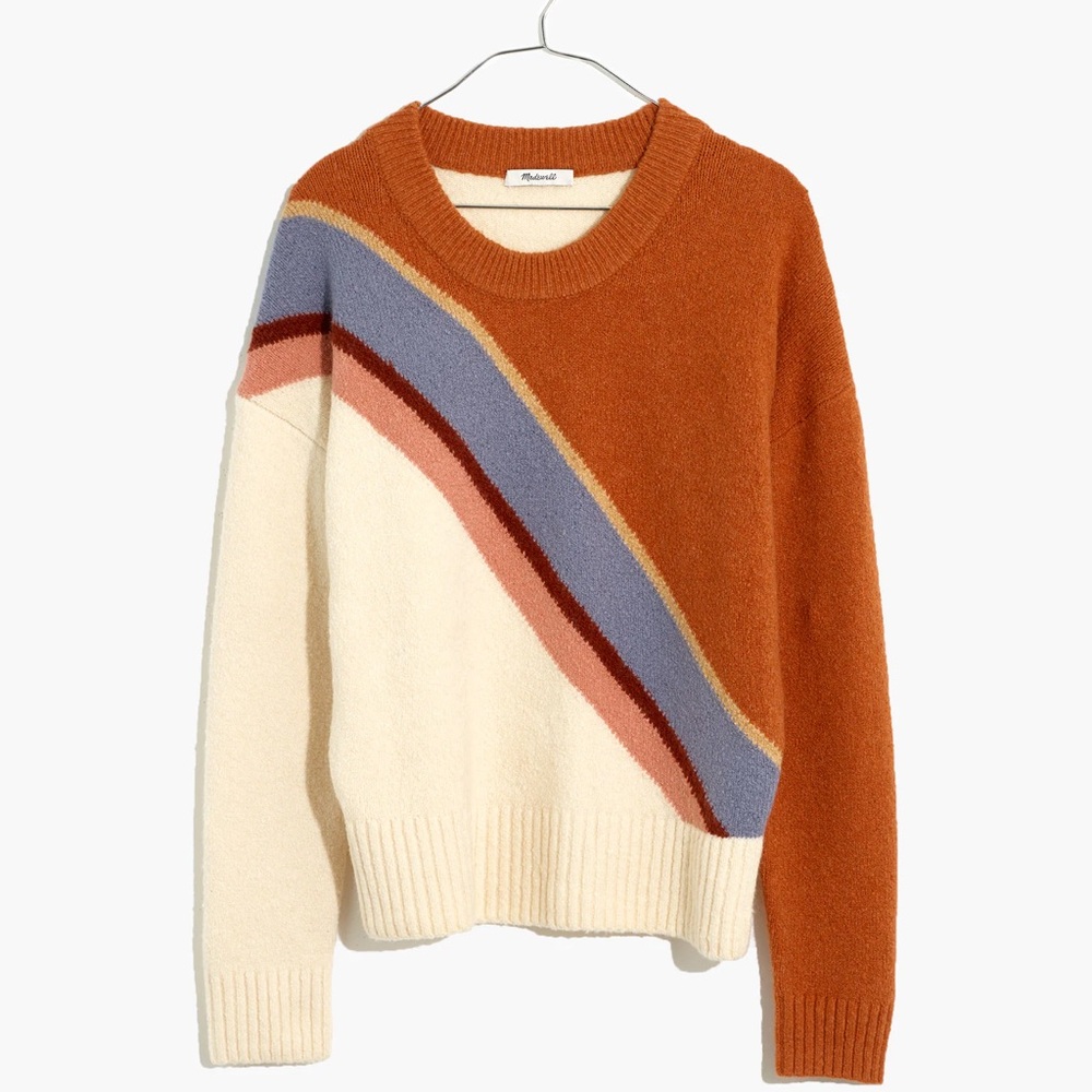 Striped Lyford Pullover Sweater in Coziest Textured Yarn